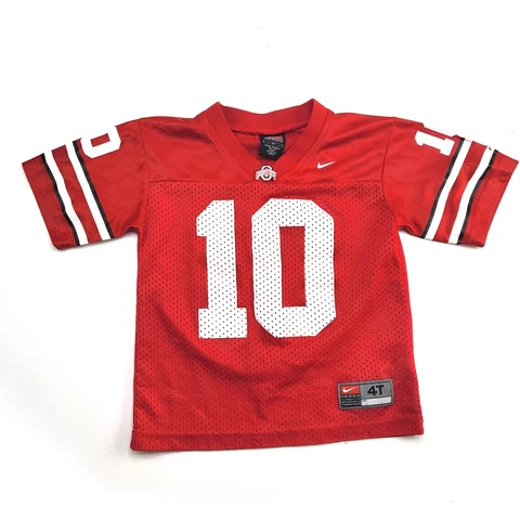 Nike Youth toddler 4T OSU #10 Ohio State Buckeyes Red Team Mesh Football jersey Cover