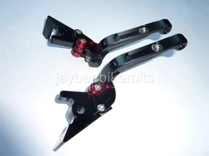 KAWASAKI ZX7R ZX7RR BRAKE & CLUTCH LEVER SET EXTENDING FOLDING ROAD RACE R14B3 - Picture 1 of 1