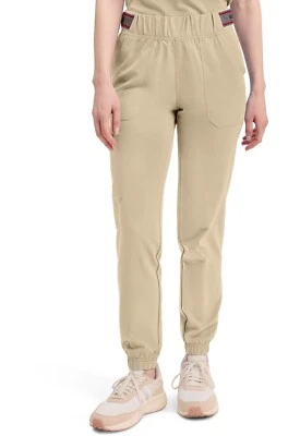 Dickies Women's Scrubs Mid Rise Jogger Pant DK221 KAKC Khaki Free Ship - Image 1 of 4
