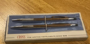 Cross Lustrous Chrom Silber Kugelschreiber & Bleistift Set - Bild 1 von 5