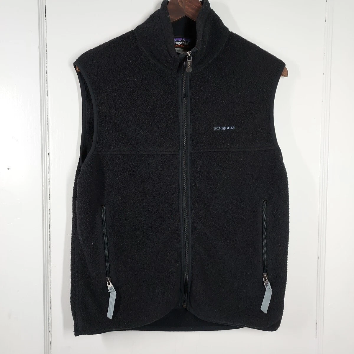トップス 90s PATAGONIA shelled synchilla vest BLK 90s Patagonia Shelled Synchilla Vest, Black, XL equivalent
