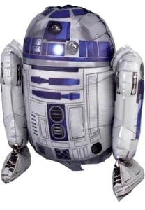 Star Wars R2-D2 Foil Balloon 18” Tall Straw Included Table Decoration BDAY - Picture 1 of 7