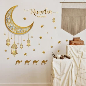 Decorative Moon Star Wall Stickers Wall Decor Baby Nursery Room Bedroom Sticker - Picture 1 of 6