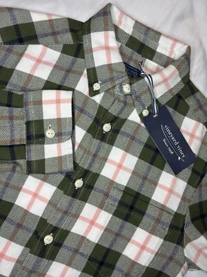 Vineyard Vines Midweight Twill Plaid Classic Fit Button Down Shirt~ XS NWT $128 - Image 1 of 4