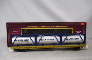 MTH Premiere 20-95289 Union Pacific (#52065) 60' Flat Car w/(3) Tank Containers - Picture 1 of 11