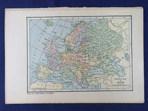 9 mapas de guerra de la Primera Guerra Mundial de Hammond: frentes nacionalidades políticas raciales + impresos 1923 - Imagen 1 de 10