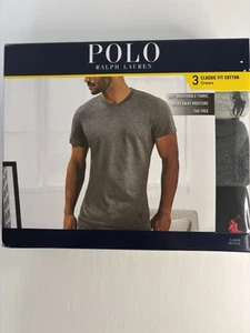 Polo Ralph Lauren NCCNP3 T-Shirt klassische Passform 100 % Baumwolle Rundhalsausschnitt rot Pony L-3 Stück 1F - Bild 1 von 2