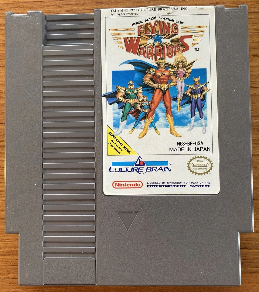 NES ~ FLYING WARRIORS ~ Nintendo Game 3 Screw NES-6F-USA Game Cart Only NTSC - Image 1 of 4