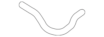 Mangueira de líquido de arrefecimento para radiador Mitsubishi genuína 1370A383 - Imagem 1 de 2