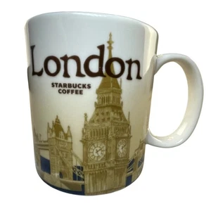 Starbucks London Global Icon Series Mug 2012 Big Ben & Tower Bridge 16 oz New! - Picture 1 of 4