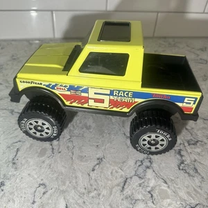 Vintage Tonka Suzuki Samurai 4 Wheel Drive Truck 10" 80's Yellow Race Team 5 - Picture 1 of 12
