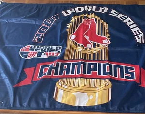 2007 World Series Champions Boston Red Sox MLB Baseball Flag 35" x 58" Used - Picture 1 of 4