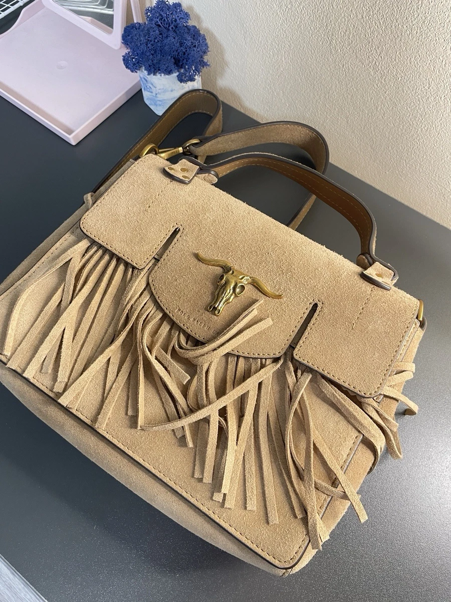 Lauren Ralph Lauren Suede Exterior Fringe Bags & Handbags for