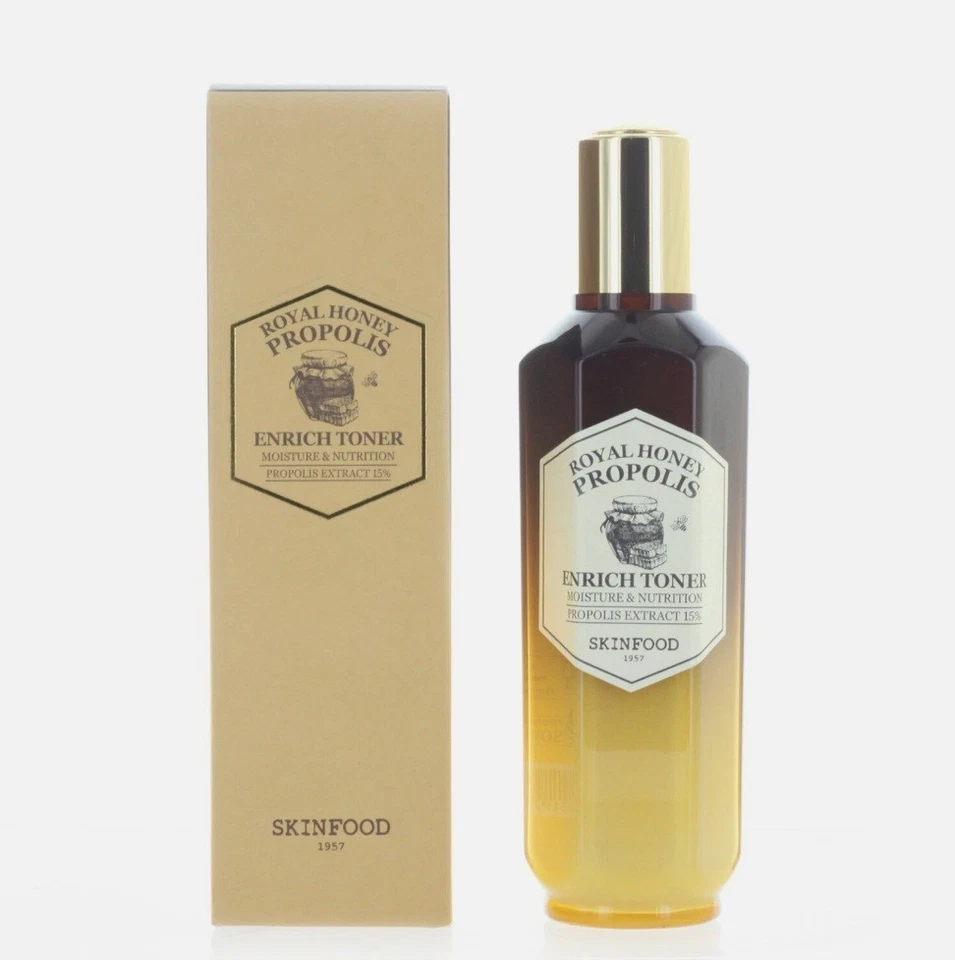 Tónico enriquecido con propóleo miel real Skinfood 160 ml hidratante nutritivo vendedor de EE. UU. Foto 1 de 1