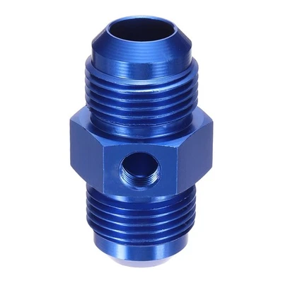 AN12-AN12 Male Fuel Fitting, Fit 3/4" Hole 2.32" Length Aluminum Straight, Blue - Imagem 1 de 4