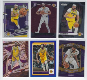 Anthony Davis Lot (6) Basketball Cards 2023-25 Panini Prizm Inserts Lakers - Picture 1 of 2