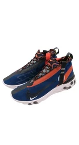 Nike Men's Size 7 React Runner MID WR ISPA AT3143-400 "Blue Void Team Orange - Picture 1 of 6
