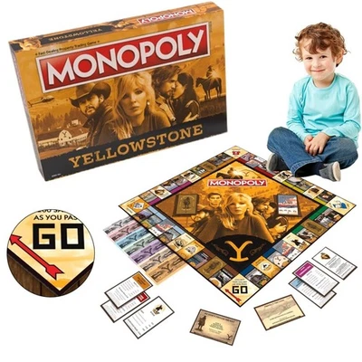 Monopoly Yellowstone TV Show Edition Gaming Edlition Board Game Ages 8+ - Image 1 of 4