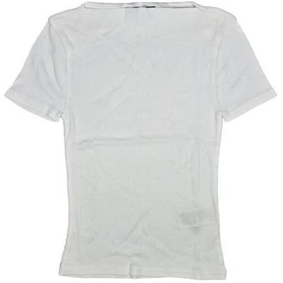 J. Crew Fine-rib fitted boatneck T-shirt White XXS - Image 1 of 4
