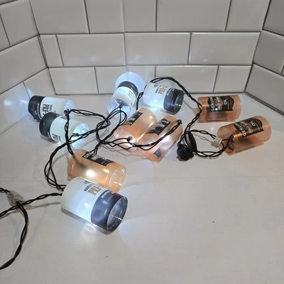 2004 HARLEY DAVIDSON Orange Black OIL CAN 10 String CHRISTMAS PARTY LIGHTS READ - Image 1 of 4