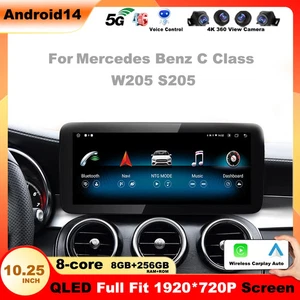 2025CarPlay 10.25 12.3inchScreen For Mercedes Benz C ClassW205 S205 VideoPlayers - Bild 1 von 32