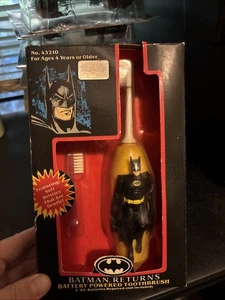 Vintage 1992 Janex The Animated Series Batman Battery Powered ToothBrush - Bild 1 von 2