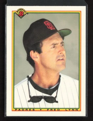 1990 Bowman Limited Edition (Tiffany) #216 Fred Lynn San Diego Padres NM - Image 1 of 2