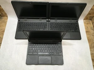Dell Chromebook 11 3120 Lot of 6 Celeron 4 GB Ram 16 GB Storage Minor Issues- FT - Picture 1 of 9