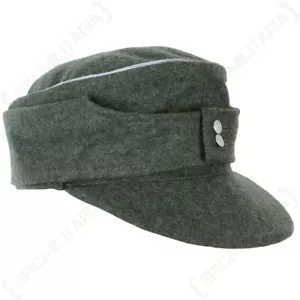 Officers M43 Ski Cap - Field Grey - WW2 German Reproduction All Sizes Hat New - Picture 1 of 9