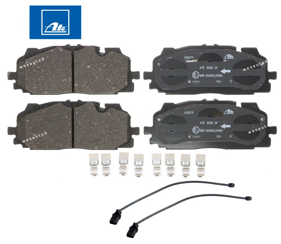 Front Brake Pad Set OEM + Sensor for Audi Q7 Q8 17-23 - Image 1 of 1