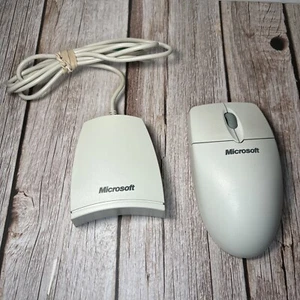 Microsoft Ratón Rueda Inalámbrico Inalámbrico Serie y PS/2 Compatible con Receptor - Imagen 1 de 7