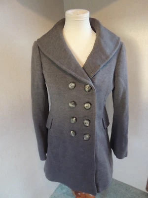 Chaqueta Abrigo DE COLECCIÓN Betty Carol Mam'selle Gris Doble Pecho Lana Mamselle Foto 1 de 4