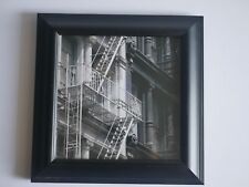 Photo Frame Art Print For Walls NYC Fire Escape By Metro Series Black White