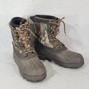 Browning Duck Boots Mens 13M Brown Thinsulate Ultra Insulation Camo Outdoor Hunt - Picture 1 of 14