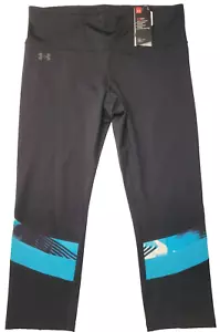 Under Armour Heatgear Women's BREATHLUX Hi-Rise Cropped Large Leggings Black $70 - Picture 1 of 7