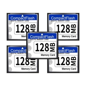 5Pcs 128MB Compact Flash Card CF Memory Card for Camera MP3 Video Player PC - Picture 1 of 4