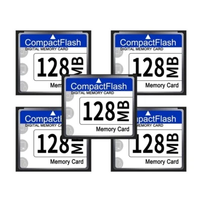 5Pcs 128MB Compact Flash Card CF Memory Card for Camera MP3 Video Player PC - Image 1 of 4