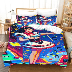 Japanese game Duvet Quilt Cover Pillowcase Double Bedding Set Comfort Series - Picture 1 of 11