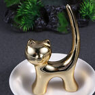 Cat Trinket Dish Jewellery Tray Ceramic Cat Ring Holder Jewelry Dish ZOK