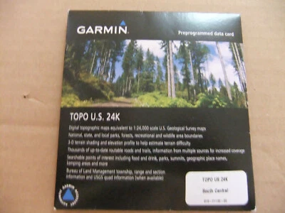 Garmin TOPO US 24K S. Central maps (AR, KS, MO, OK) on micro card  010-C1132-00 - Image 1 of 3