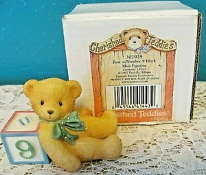 Enesco Cherished Teddies 1997  Number "9" Block - Priscilla Hillman # 302929 - Picture 1 of 9