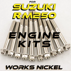 Kit de pernos de motor de níquel funciona para Suzuki RM250 | Hardware que necesitas-Compara y ahorra - Imagen 1 de 12