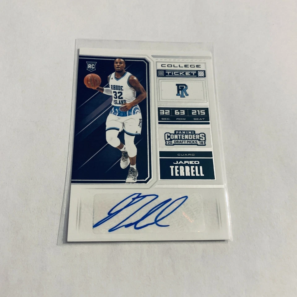 F80671  2018-19 Panini Contenders Draft Picks #99 Jared Terrell AUTO RC - Image 1 of 1