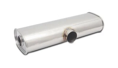 Vibrant Performance 10632 Transverse Oval Universal Muffler, 3.00" Single I.D. - Image 1 of 4