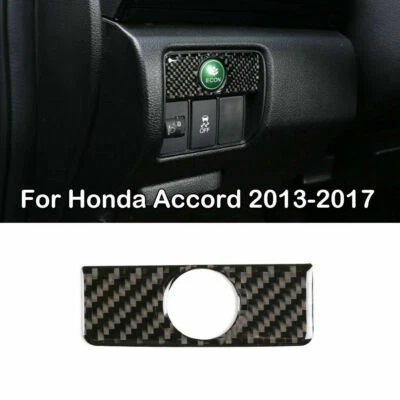 Cubierta de moldura de panel de botones ECON aspecto de fibra de carbono para Honda Accord 2013-2017 Foto 1 de 4