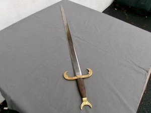 VINTAGE TOLEDO SPAIN SWORD WITH DECORATED BLADE 35" - Picture 1 of 16