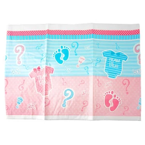 Gender Reveal Party Plastic Tablecover, 54-inch x 108-inch - Picture 1 of 1