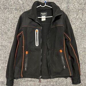 RefrigiWear Jacket Men S Black Zipper Pocket Winter Fall Outdoor Streetwear