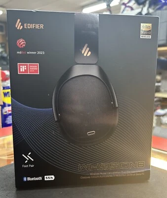 COMO NUEVO Edifier WH950NB Auriculares Inalámbricos con Cancelación Activa de Ruido Negros Foto 1 de 4