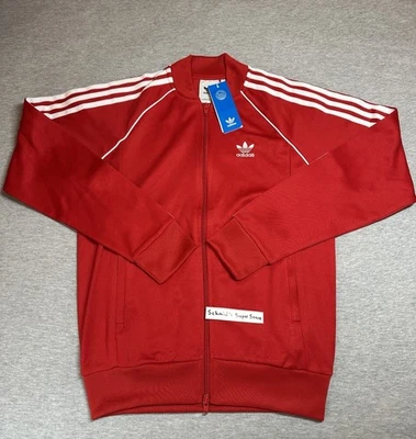 Chaqueta de Pista Adidas Originales Superstar Roja Blanca SST IB1411 Para Hombre Talla Pequeña Nueva con Etiquetas Foto 1 de 4
